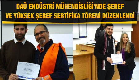 DAÜ’de şeref ve yüksek şeref belgesi almaya hak kazanan öğrencilere belgeleri takdim edildi