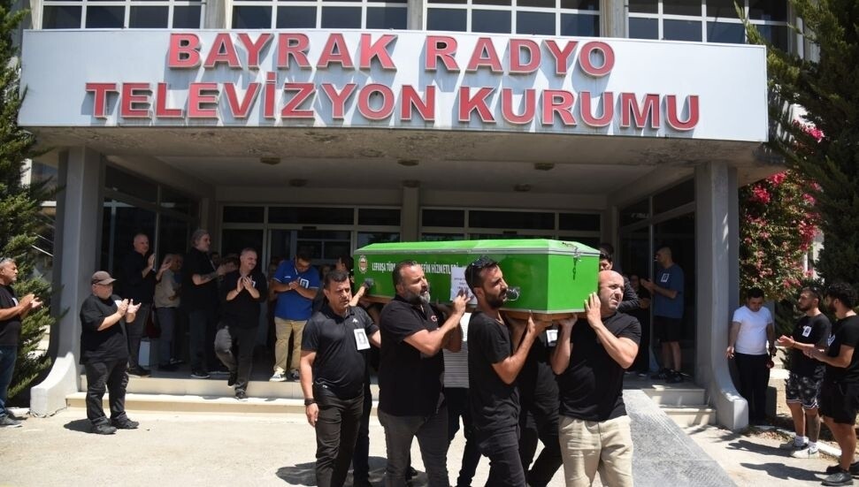 Erdinç Gündüz son yolculuğuna uğurlandı: Gündüz için BRTK’da tören düzenlendi