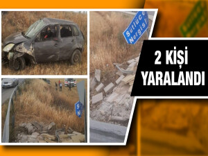 Serdarlı-Geçitkale ana yolunda kaza...