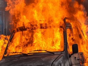 Baf'ta annesinin aracını kundaklayan kişi gözaltında