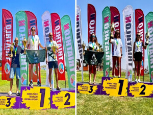 Triatlon Federasyonu’nun İskele’deki yarışında zirve Alçıcı kardeşler ve Nurdal'ın