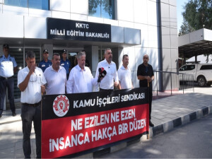 Kamu-İş Eğitim Bakanlığı önünde: Okullarda 415 hademe eksik