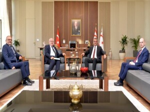 Cumhurbaşkanı Erhürman, 15 Kasım kutlamaları çerçevesinde İyi Parti heyetini kabul etti