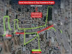 İsmet İnönü Bulvarı’nda asfaltlama çalışması başlayacak: Bazı yollar trafiğe kapanacak