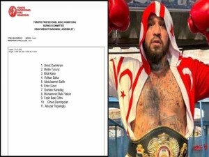 Türkiye Profesyonel Boks Komisyonu'nun ağır sıklet klasmanında "Demir Yumruk" ikinci sıraya yerleşti