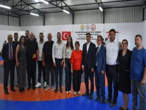 LAÇ Güreş Salonu hizmete açıldı