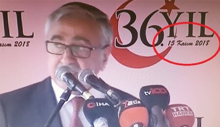 15 Kasım törenlerinde 'tarihi' hata