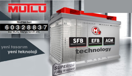 1945'ten beri 6 milyonun üzerinde kişi Mutlu Akü'yü tercih etti...
