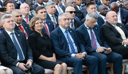 Akıncı, Erdoğanın Cumhurbaşkanlığı Göreve Başlama Törenine katıldı