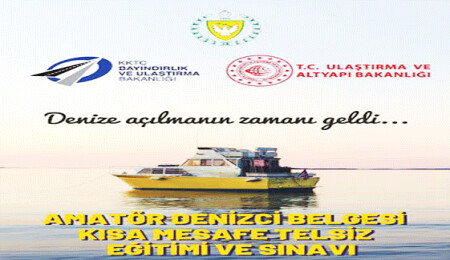 Amatör Denizci Belgesi ile Kısa Mesafe Telsiz eğitimi ve sınavı yarın
