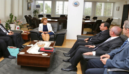 Çolak, Yeni Avrupalılar İş Adamları Konfederasyonu Başkanı'nı kabul etti