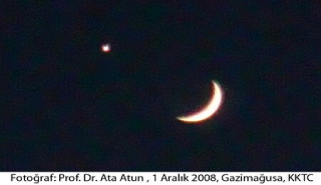 Ay ve yıldız buluştu