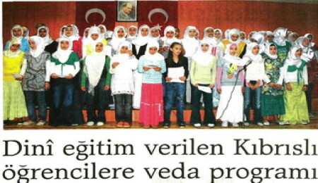 Kıbrıslı kızlara din eğitimi