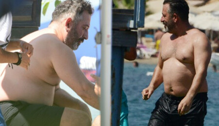 Cem Yılmaz, Bodrum'da tatilde