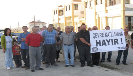 TDP İskele Örgütü'nden taş ocağı eylemi