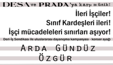 DESA emekçileri ve Deri - İş Sendikası'na Kıbrıs'tan da destek geldi