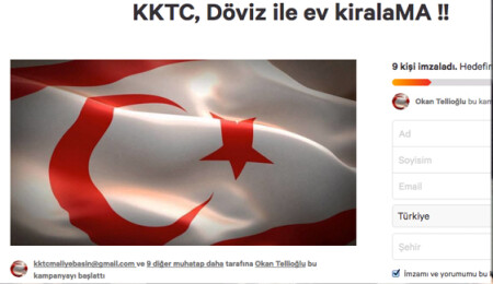 Döviz ile ödenen ev kiralarına karşı imza kampanyası başlatıldı...