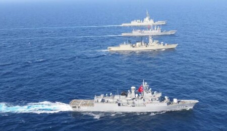 TC MSB: Doğu Akdeniz'de Geçiş Eğitimi yapıldı