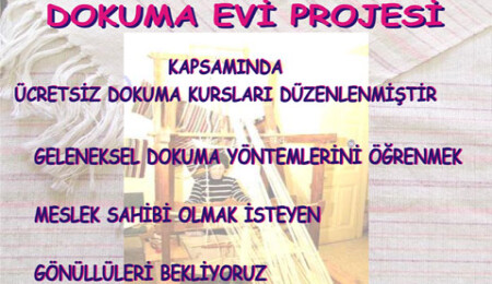 Büyükkonuk "Dokuma Evi" projesi için kursiyer kayıtları başladı