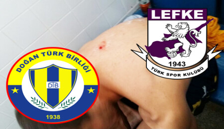 Lefke seyircisi ve genç takım oyuncuları Doğan Türk Birliği soyunma odasını taşladı