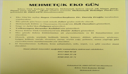 Mehmetçik 2. Eko Gün 28 Nisan Pazar günü yapılıyor