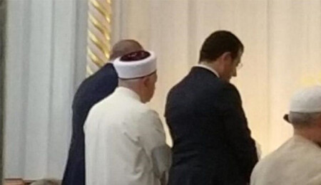 Erdoğan ile İmamoğlu, cuma namazını yan yana kıldı