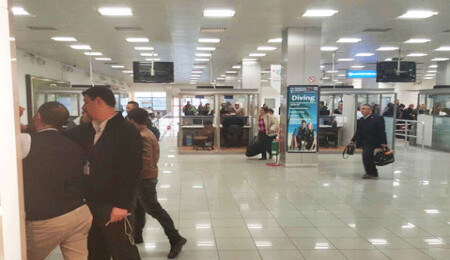 Ercan'da Duty Free Mağazalarına polis müdahalesi