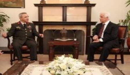 Eroğlu, Orgeneral Erdal Ceylanoğlu'nu kabul etti