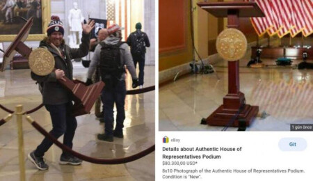 Çalınan kürsü satılığa konuldu