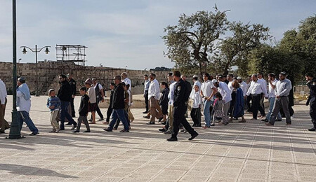 Fanatik Yahudiler Mescid-i Aksa'ya baskın düzenledi