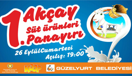 Akder 1. Süt Ürünleri Festivali yarın yapılıyor