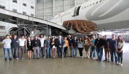 THY Havacılık Akademisi, GAÜ Havacılık öğrencilerini ağırladı