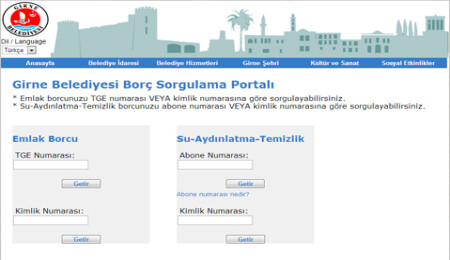 Girne Belediyesinde "Borç Sorgulama Portalı" devrede