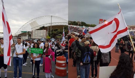 KKTC bayrağı Meksika'da dalgalandı