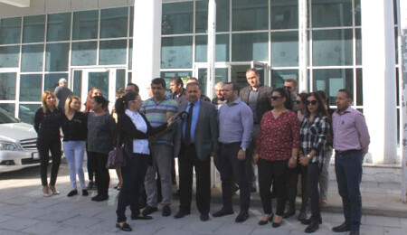 KTAMS, Girne Çalışma Dairesi çalışanlarının sorunlarıyla ilgili basın açıklaması yaptı