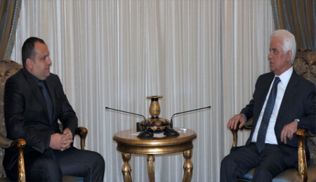 Cumhurbaşkanı Eroğlu KKTC Yörükler Derneği heyetini kabul etti