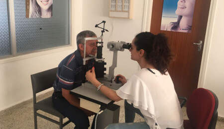 "Güzelyurt Sağlık Merkezinde artık tam zamanlı göz doktoru da görev başında"