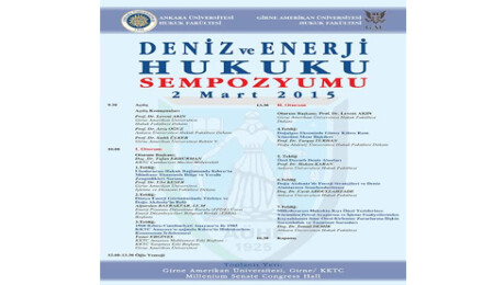 GAÜden Deniz ve Enerji Hukuku sempozyumu