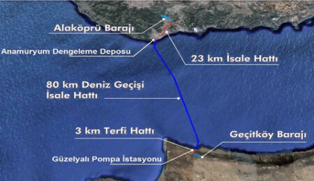 "TC ve KKTC'yi 'deniz altından bağlayan' projede su isale hattında..."