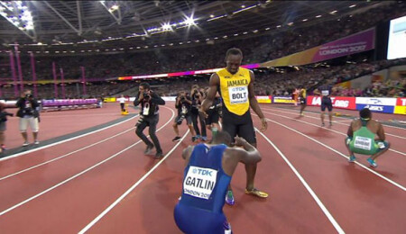 Justin Gatlin'den tarihi zafer!