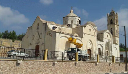 Ayios Synesios Kilisesi 43 yıl sonra bakıma alındı