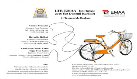 LTB - EMMA işbirliğinde düzenlenen yaz kursları 11 Temmuz'da başlıyor
