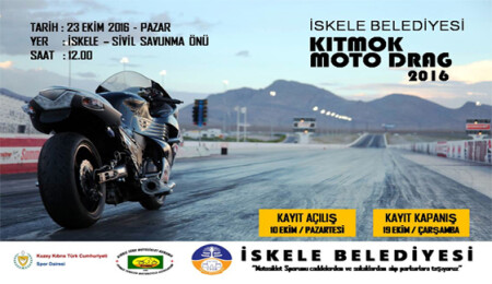 Pazar günü İskele'de "Moto Drag" yarışı var...