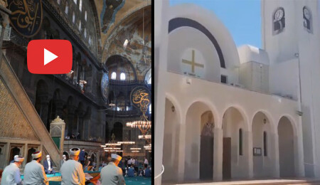 Ayasofya’da ilk namaz kılındı, Güney Kıbrıs’taki çanlar yas tuttu