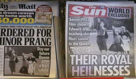 Kraliçe'nin Nazi selamı Sarayı rahatsız etti