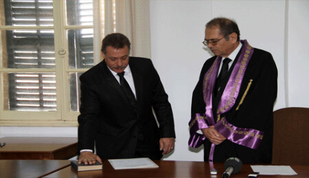 Kaza Mahkemesi Başkanlığı'na terfi eden Güran yemin etti