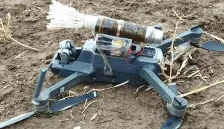 PKK'nın bomba yüklü 'drone'u düşürüldü