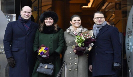 Prens William ve Kate Middleton İsveç Kraliyet Ailesi ile buluştu