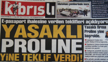 Yasaklı firma Proline'dan e - pasaport ihalesine teklif!