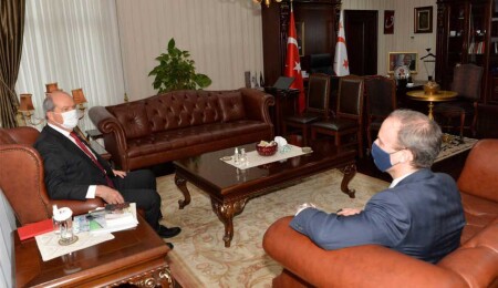 Ersin Tatar - Dominic Raab görüşmesi başladı